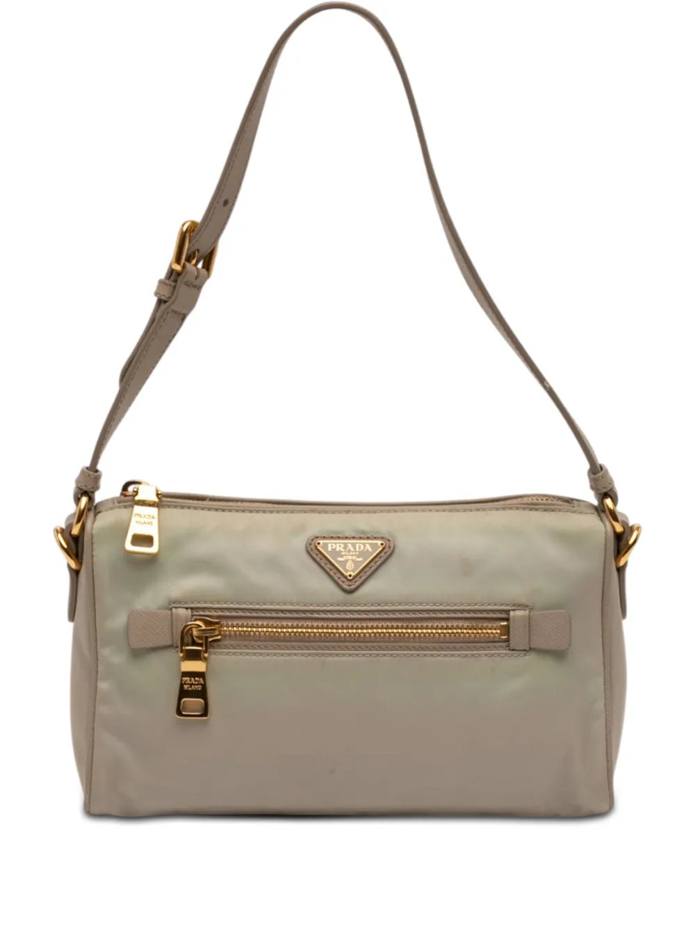 2000-2013 Saffiano Trimmed Tessuto Pocket shoulder bag