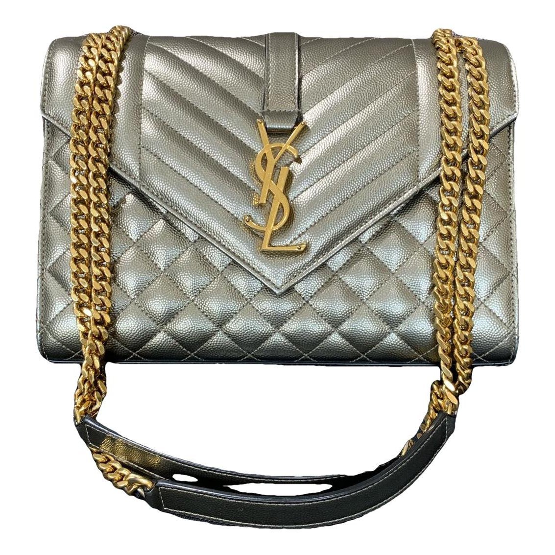 Envelope leather handbag