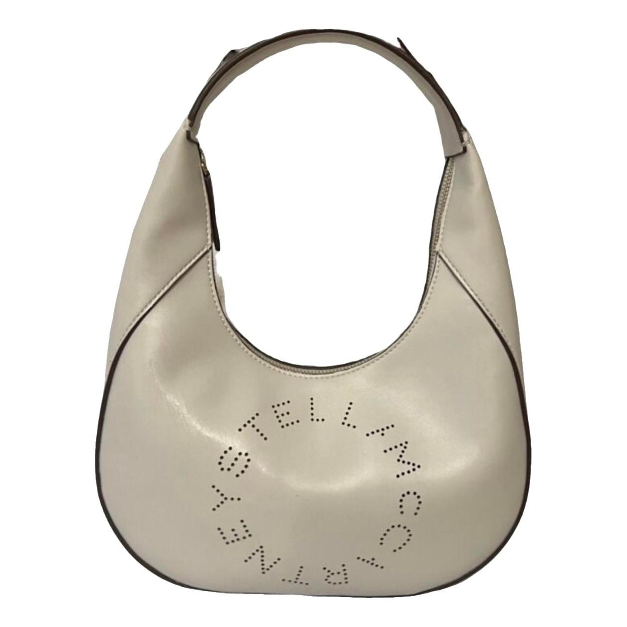 Logo patent leather handbag