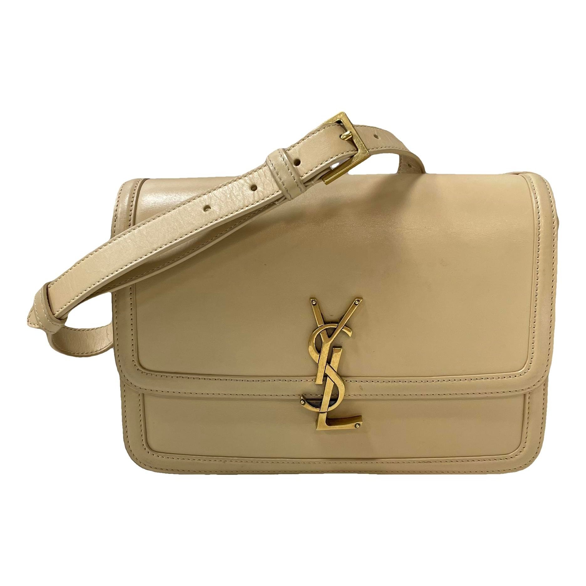 Solférino leather handbag