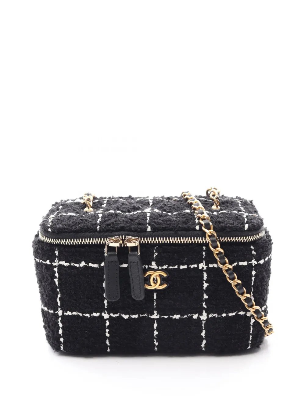 2021-2026 Tweed Vanity Case with Chain crossbody bag