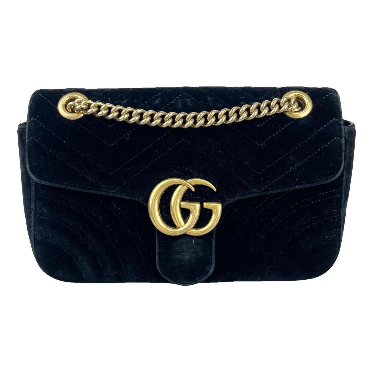 GG Marmont Flap velvet crossbody bag