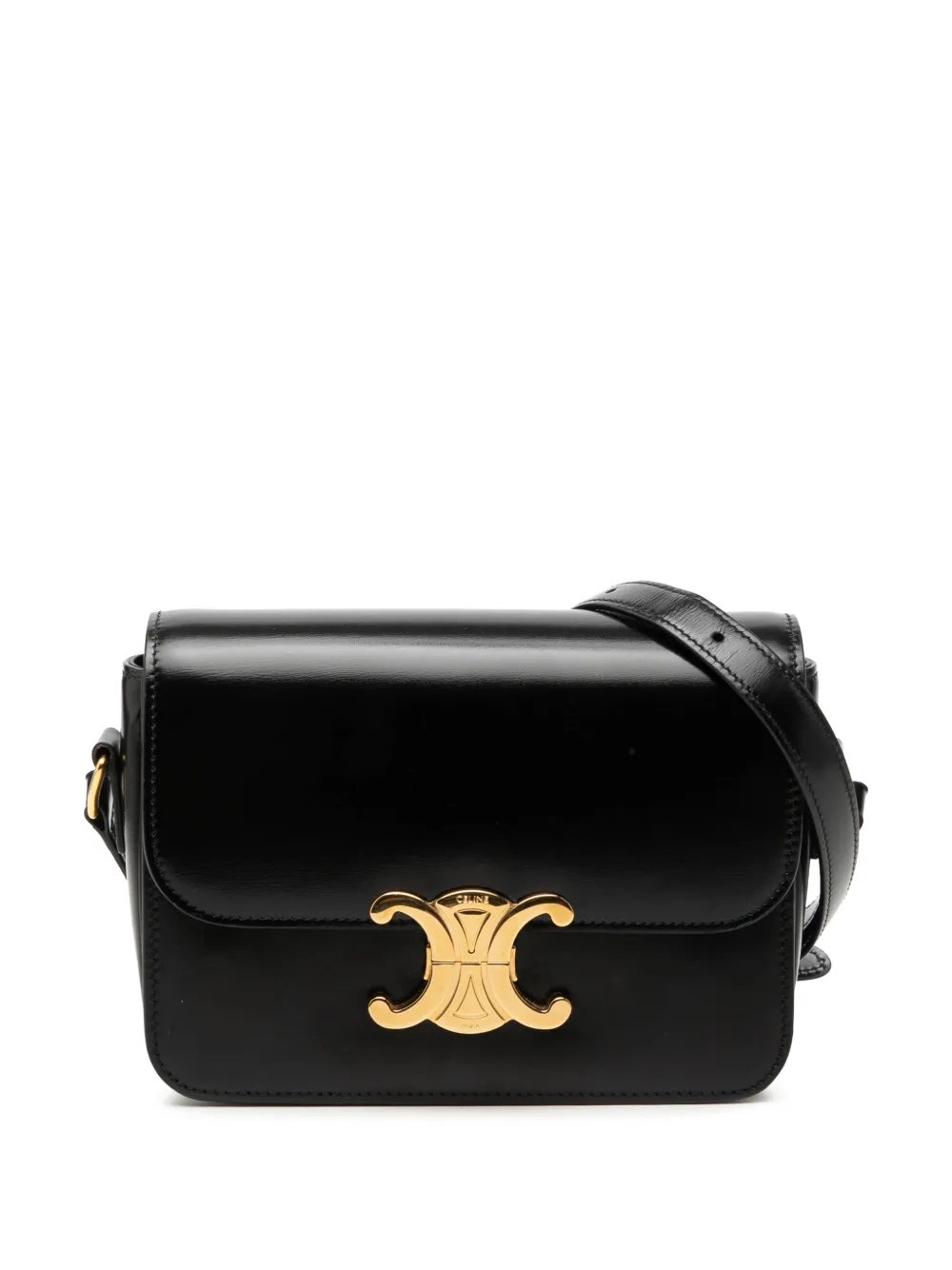 2022 Teen Shiny Calfskin Triomphe crossbody bag