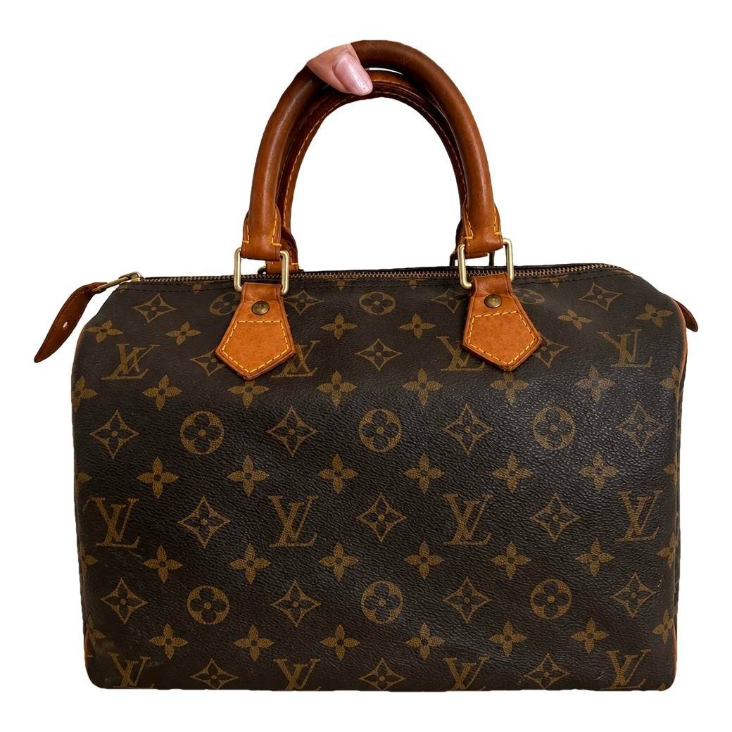 Speedy leather handbag