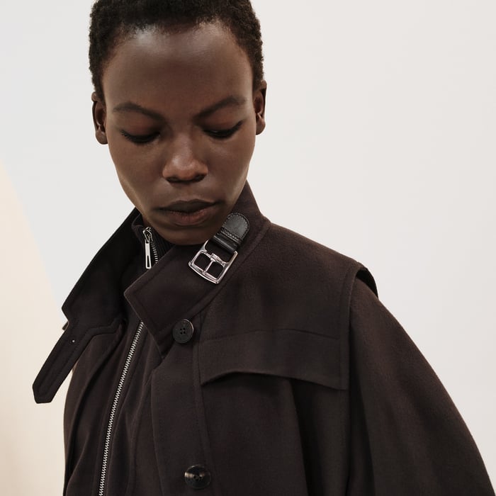 Marron Terre d'Ombre Twinset Coat