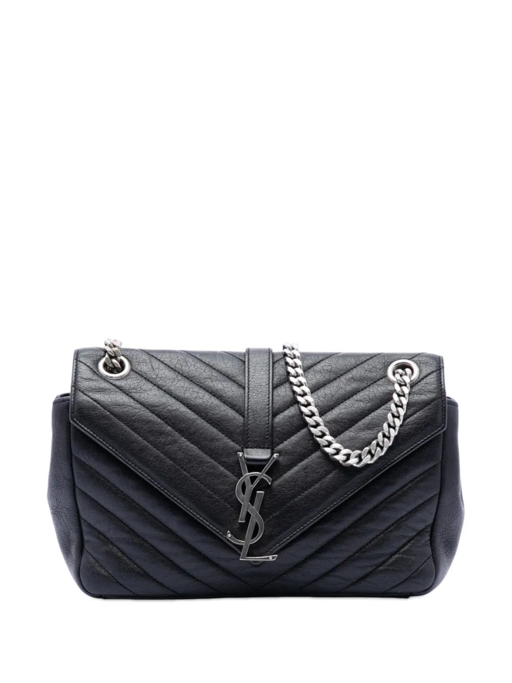 2015 Medium Chevron Sheepskin Monogram College Punk shoulder bag