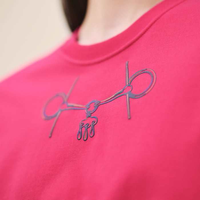 Rose Canneberge "Mors" Straight T-shirt
