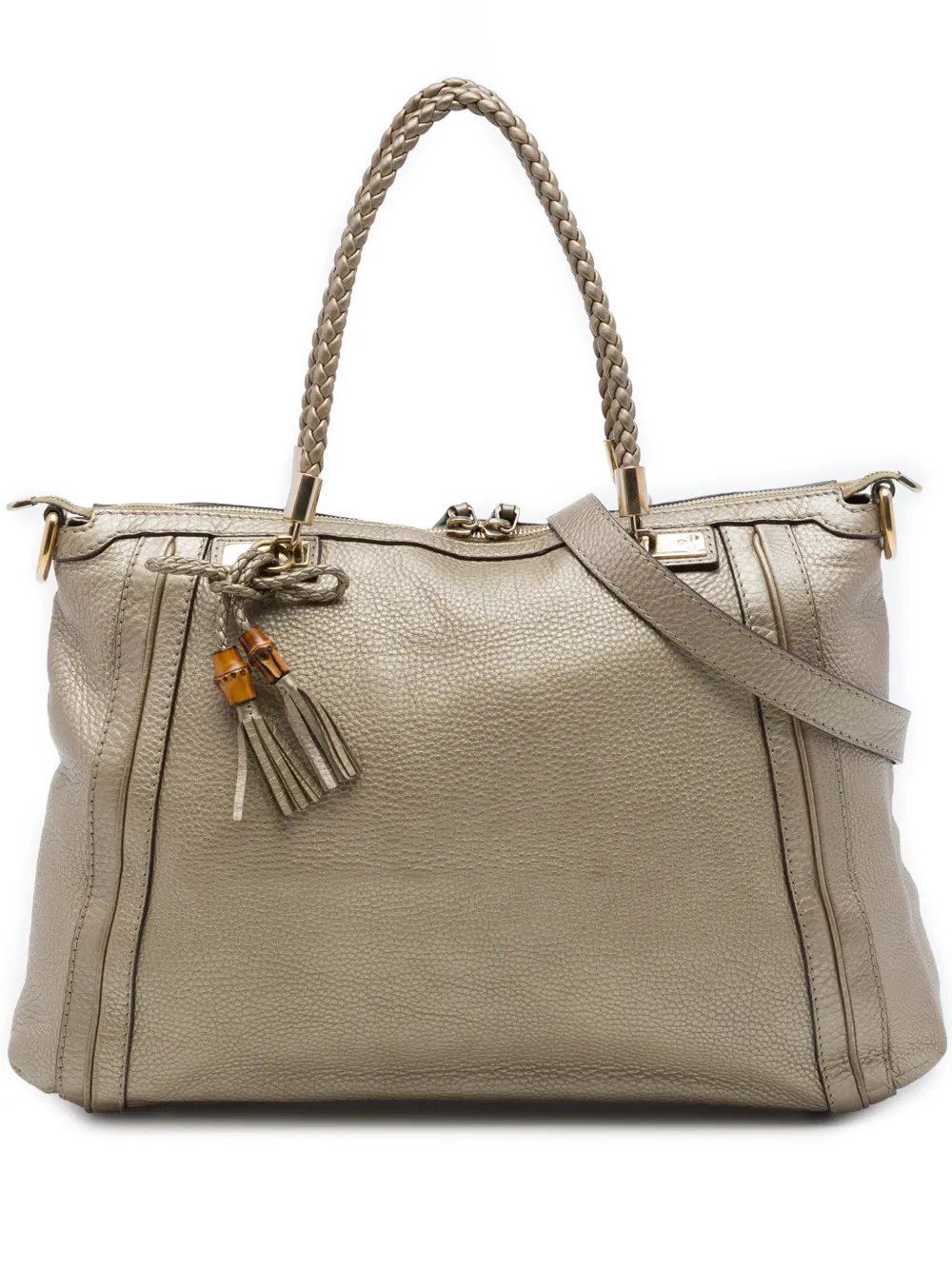 2016-2026 Metallic Calfskin Bella Convertible Tote satchel