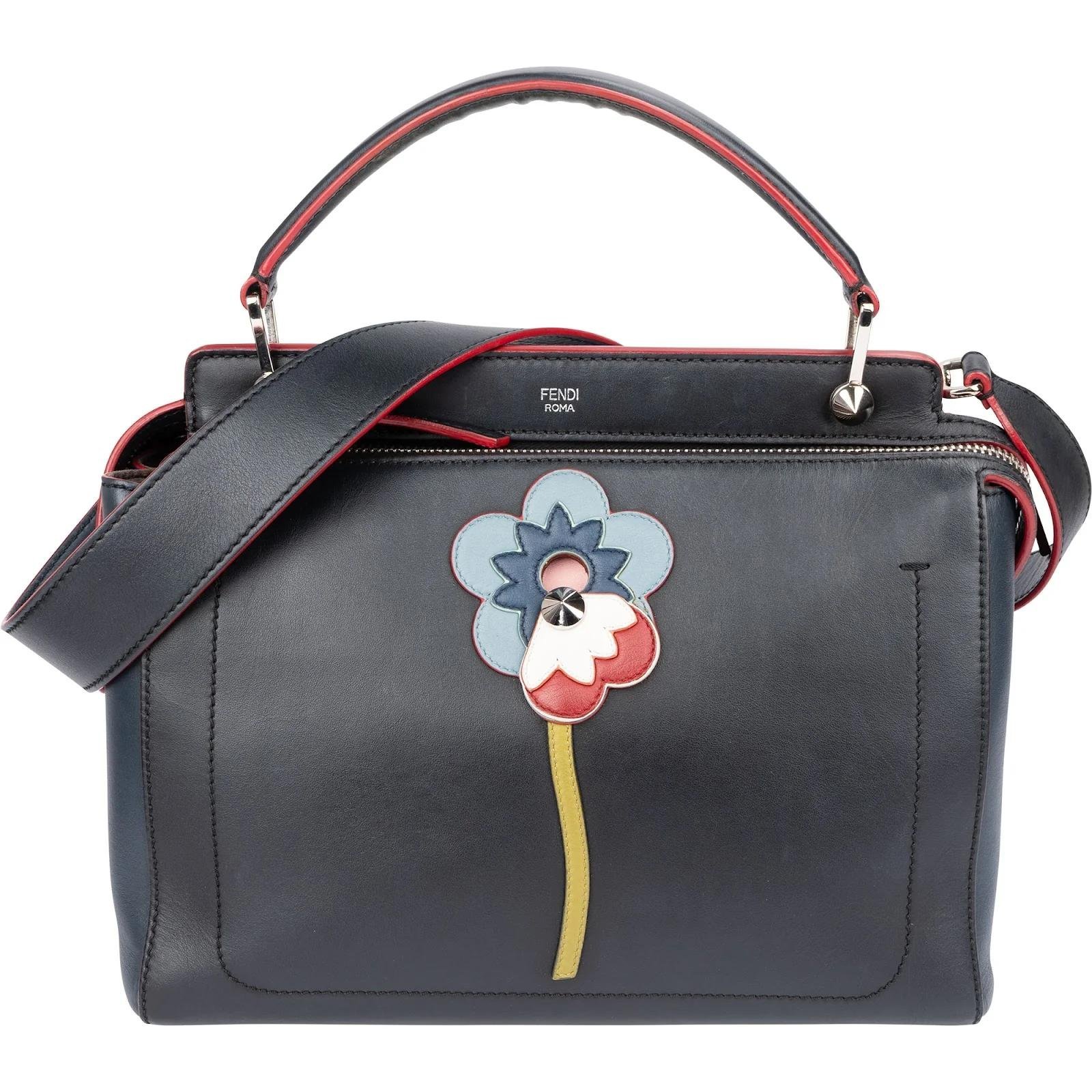 Dot Com leather handbag