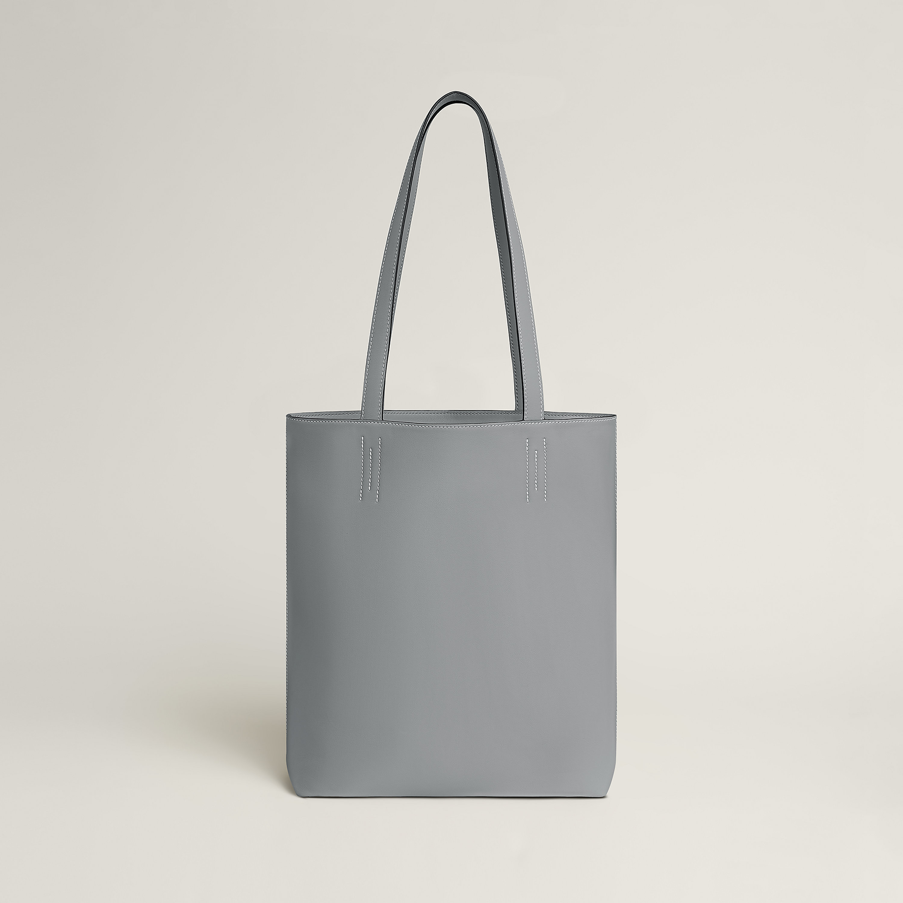 Hermès バッグ 《ネオ・ドゥブル・サンス》 35 バイカラー グリ