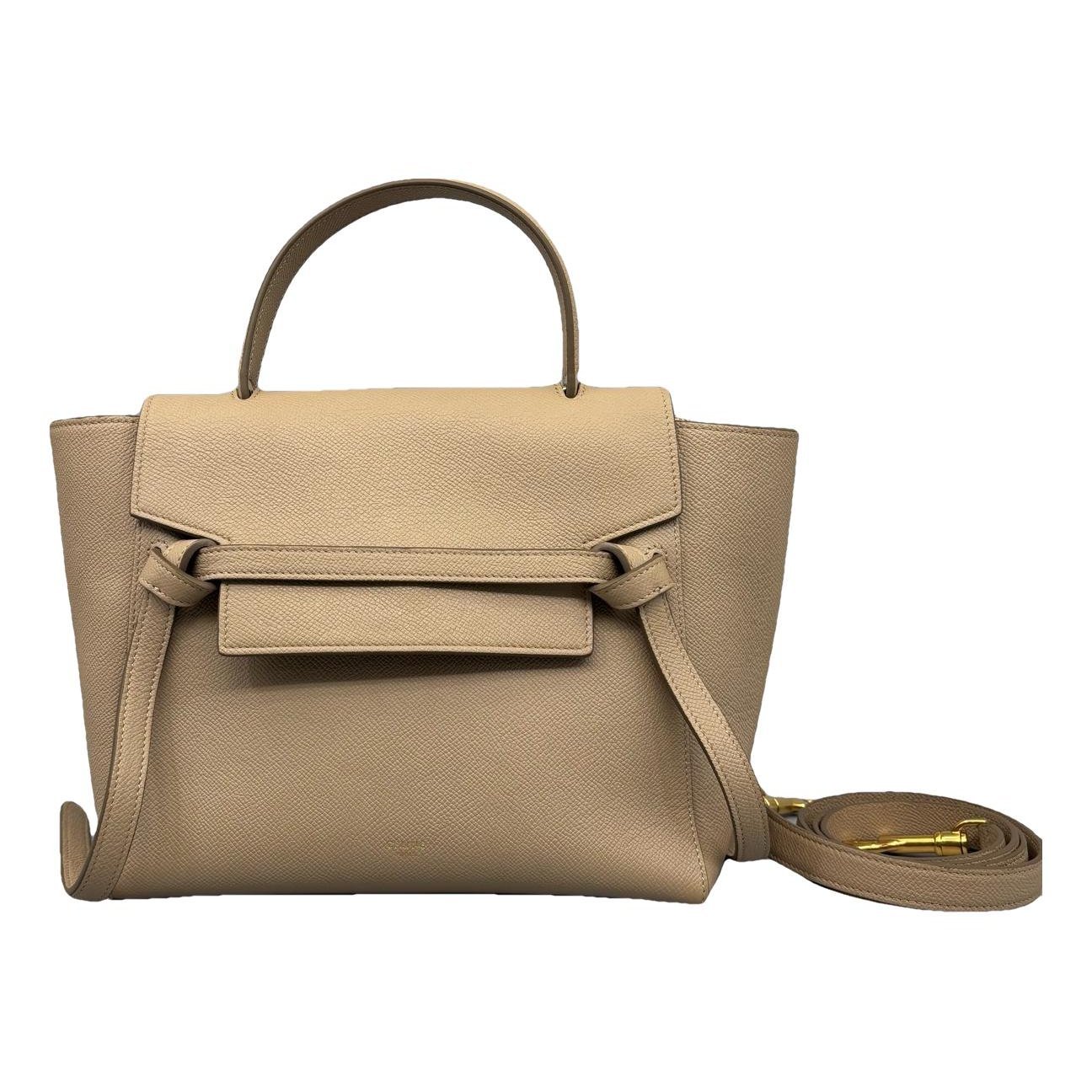 Belt leather handbag