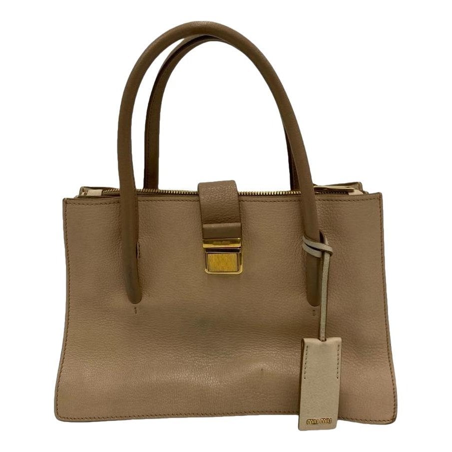 Madras leather handbag