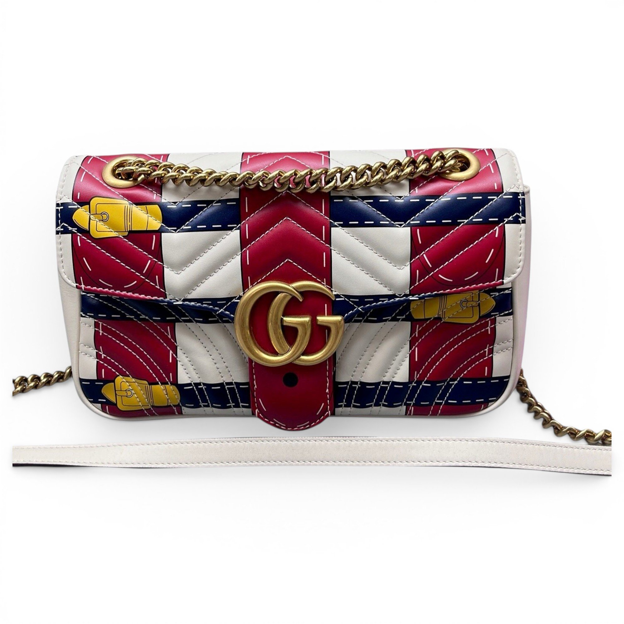 GG Marmont Flap leather crossbody bag