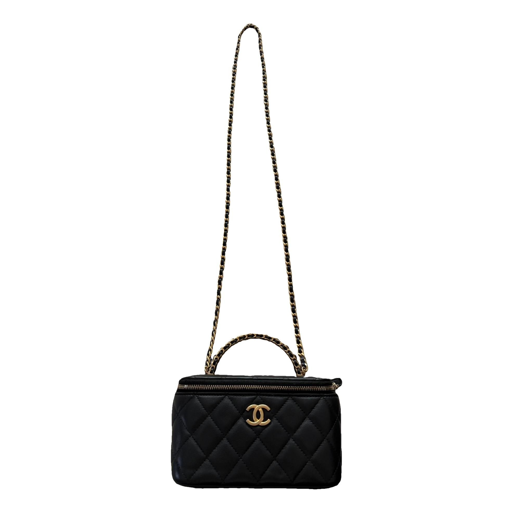 Trendy CC Vanity leather handbag