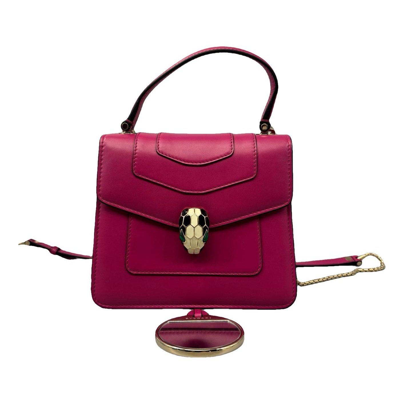Serpenti leather handbag