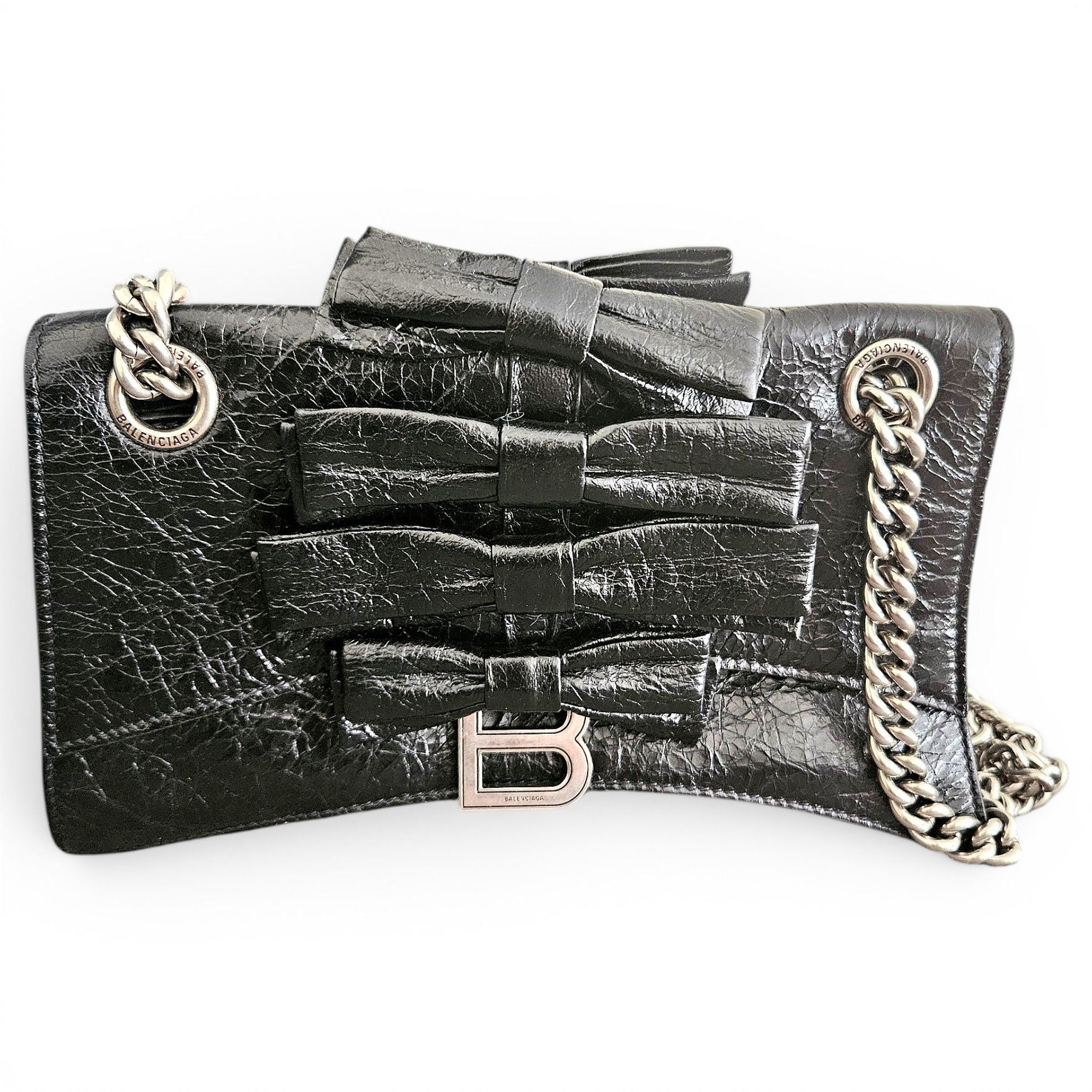 Balenciaga Hourglass leather crossbody bag