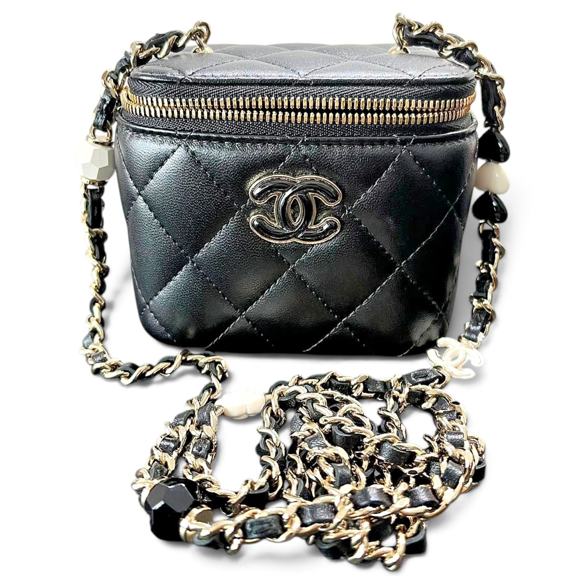 Trendy CC Vanity leather handbag