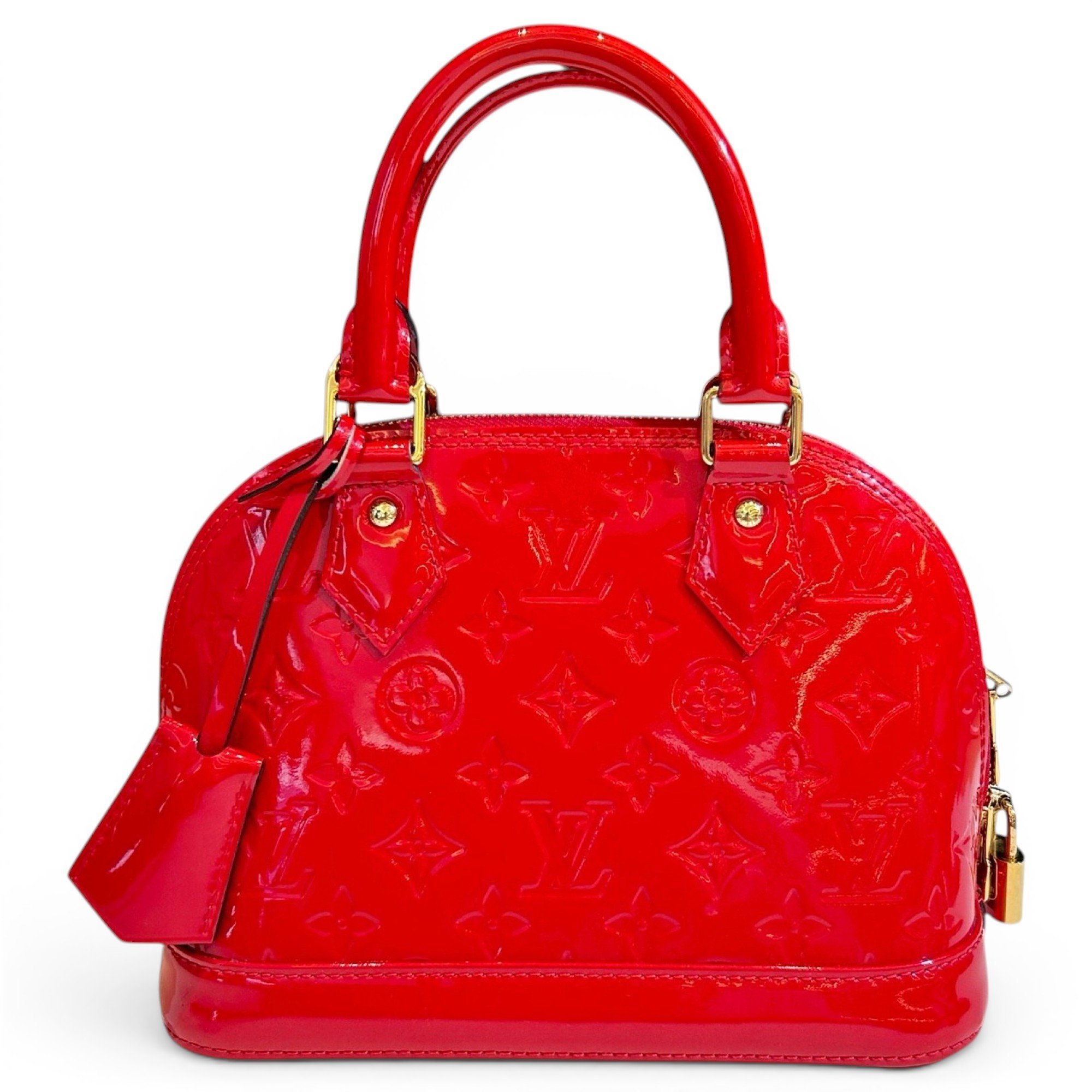 Alma BB patent leather handbag