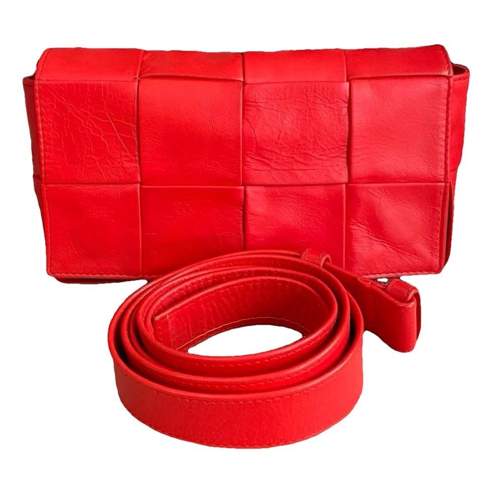 Cassette leather handbag