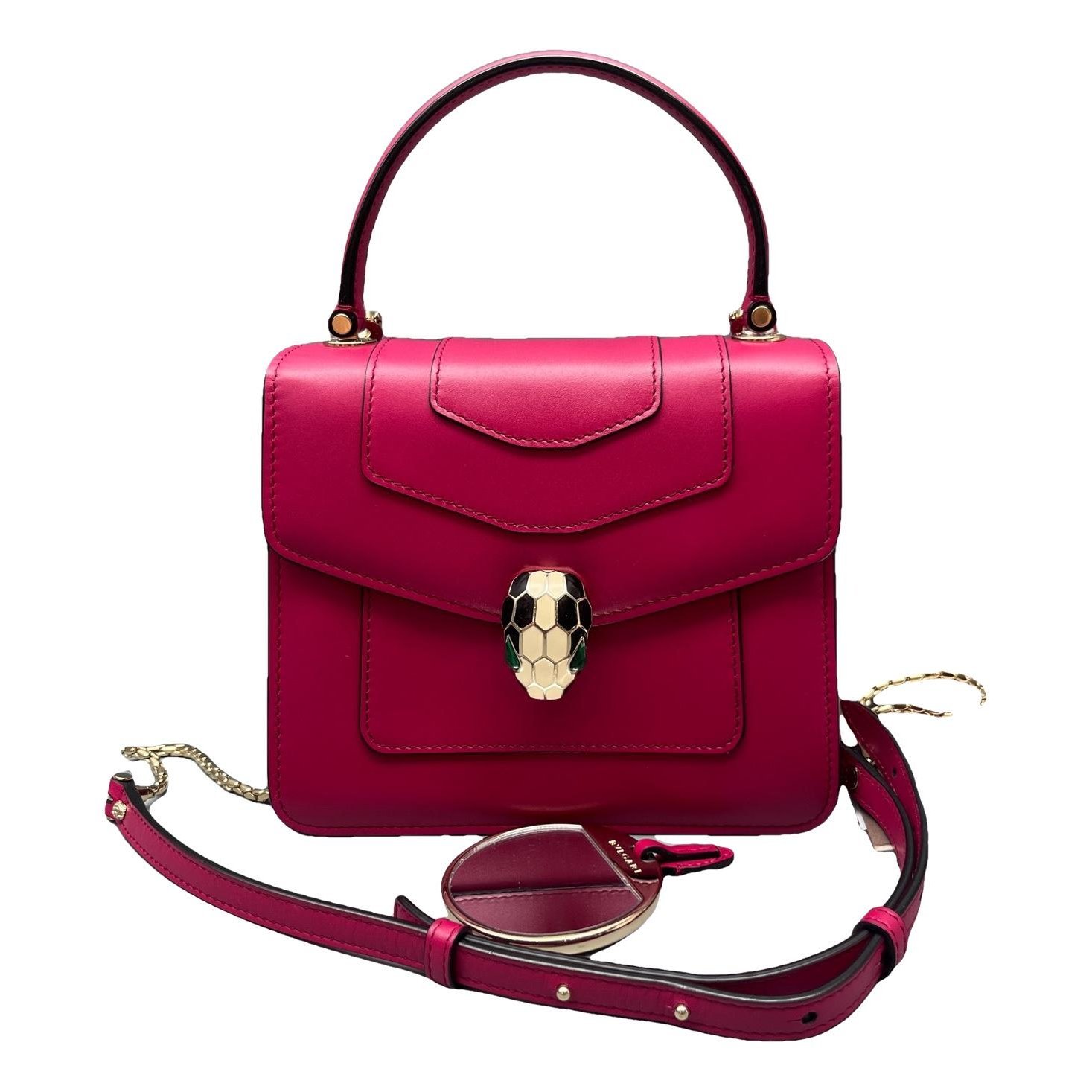 Serpenti leather handbag