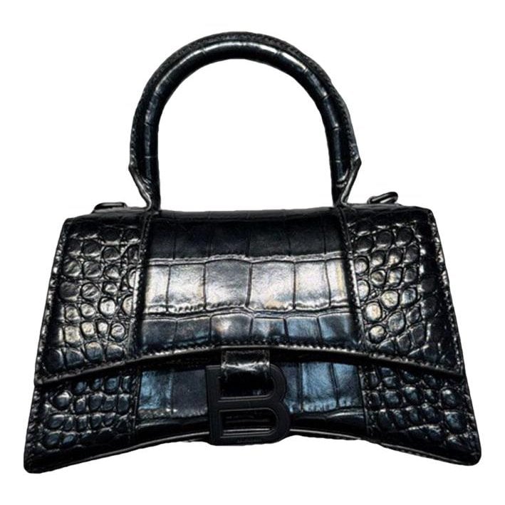 Hourglass pony-style calfskin handbag