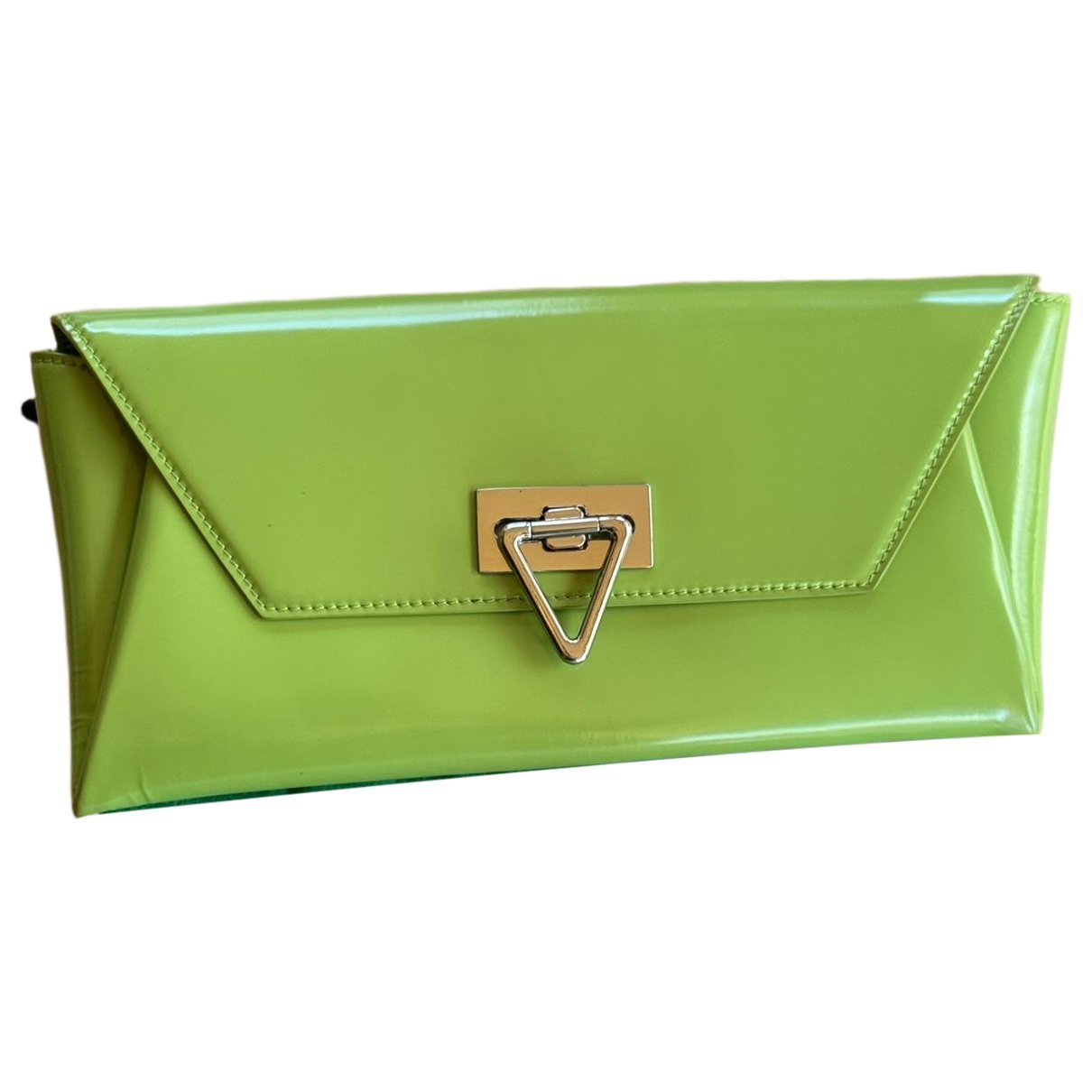 Leather clutch bag