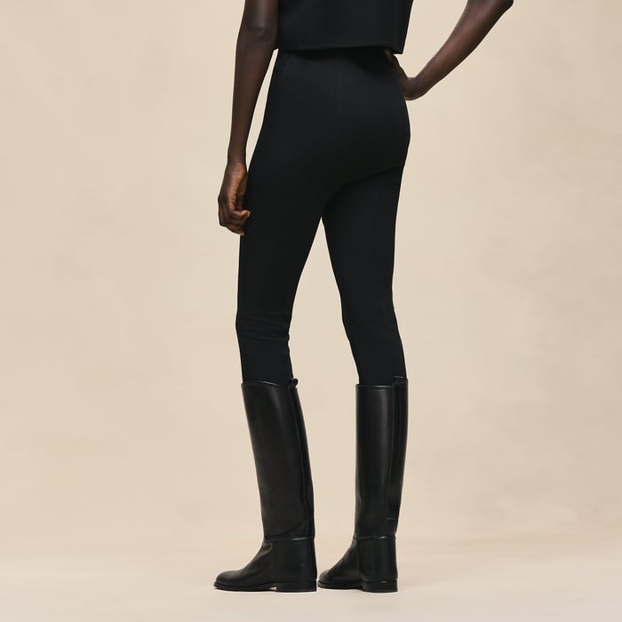 Noir High-waisted Pants