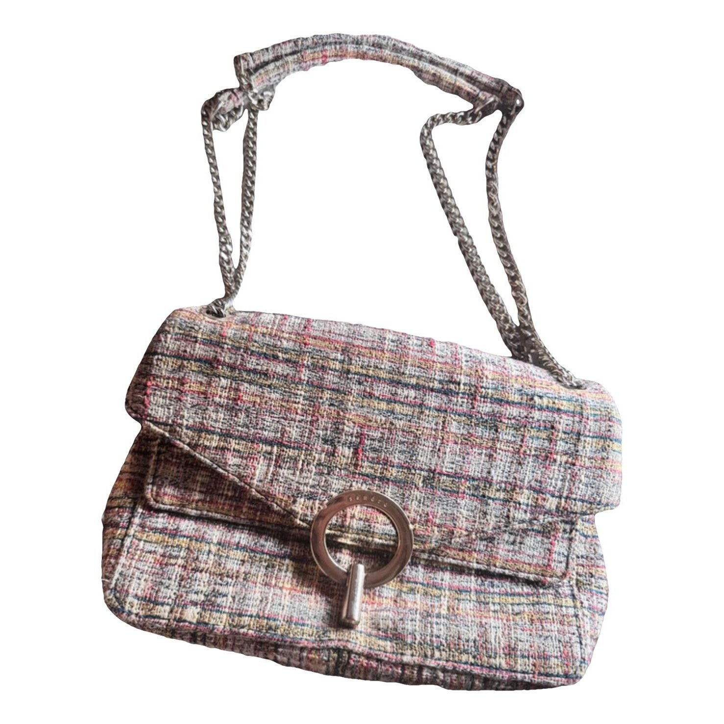 Sandro Yza tweed handbag