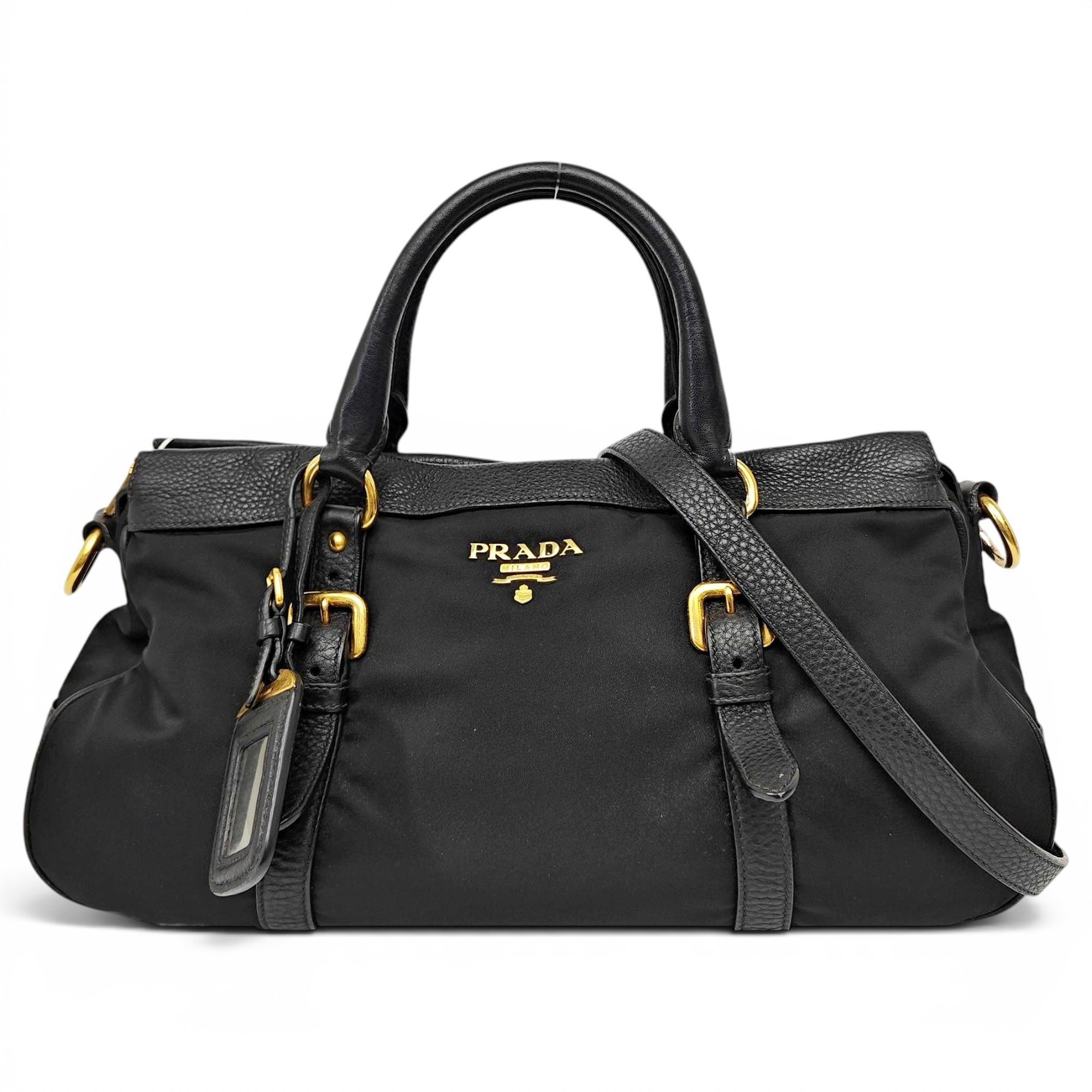 Buckle cloth handbag