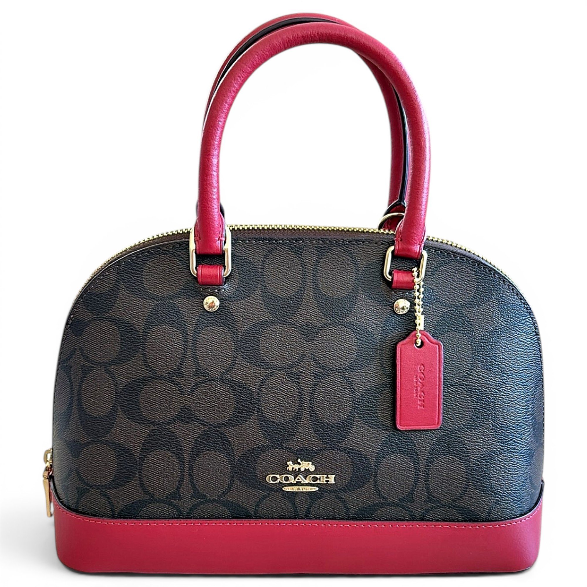 Cartable mini sierra leather handbag