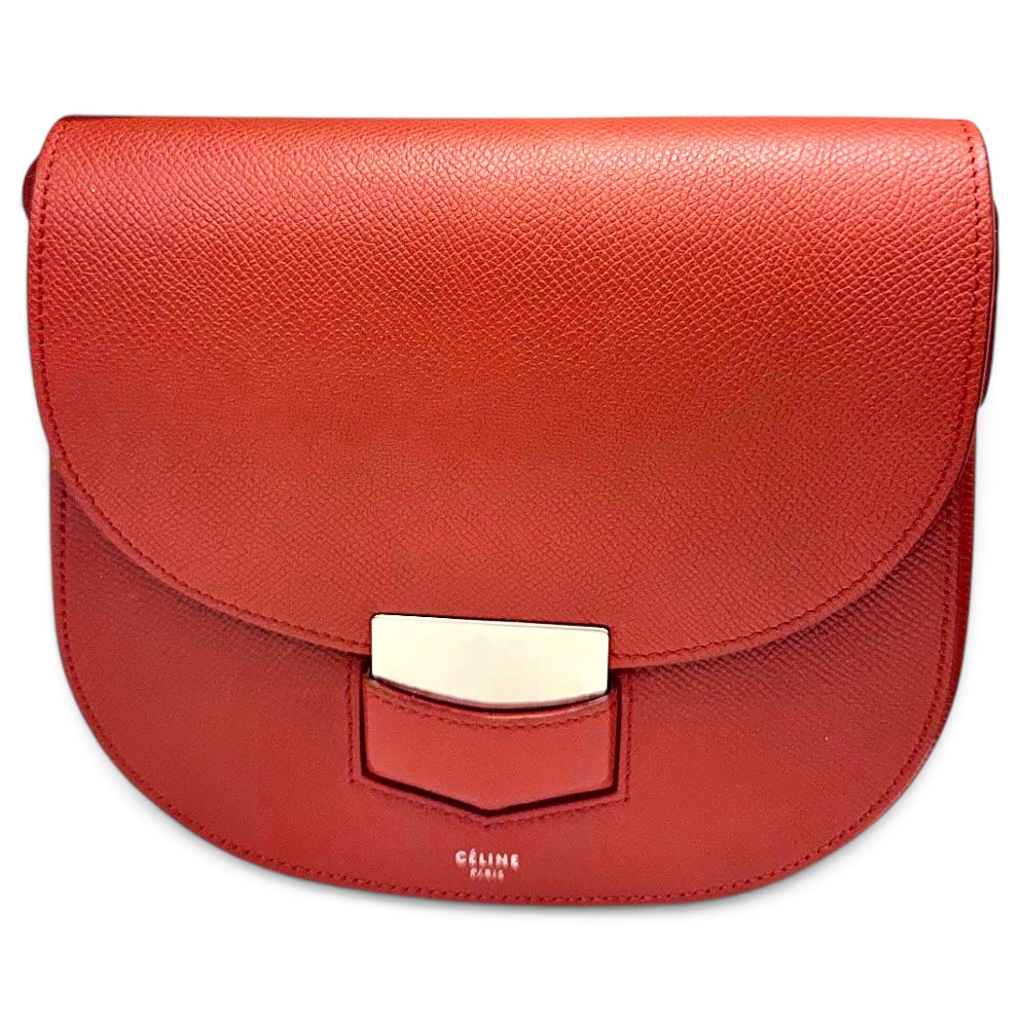Trotteur leather handbag