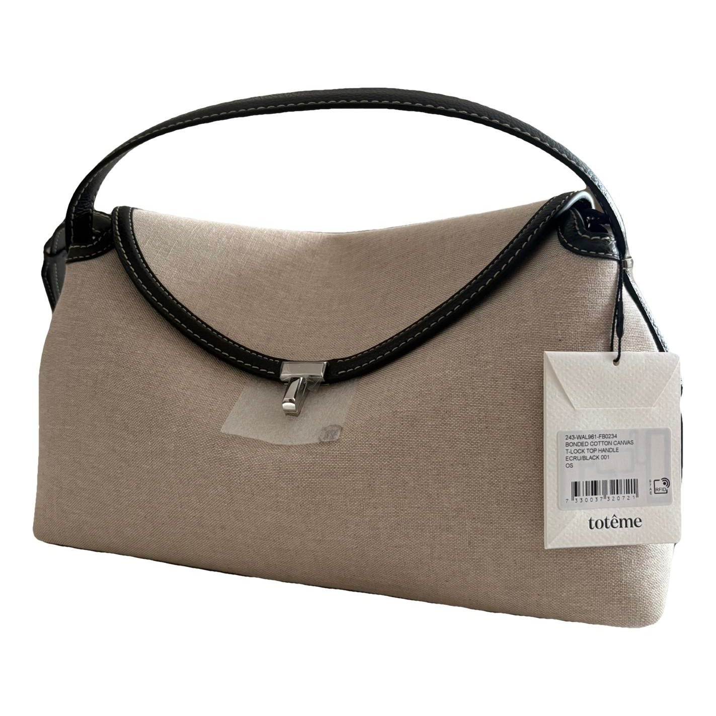 T-Lock linen handbag