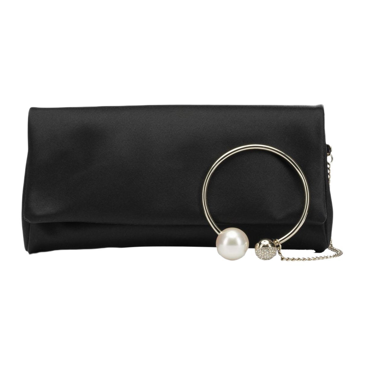 Leather clutch bag