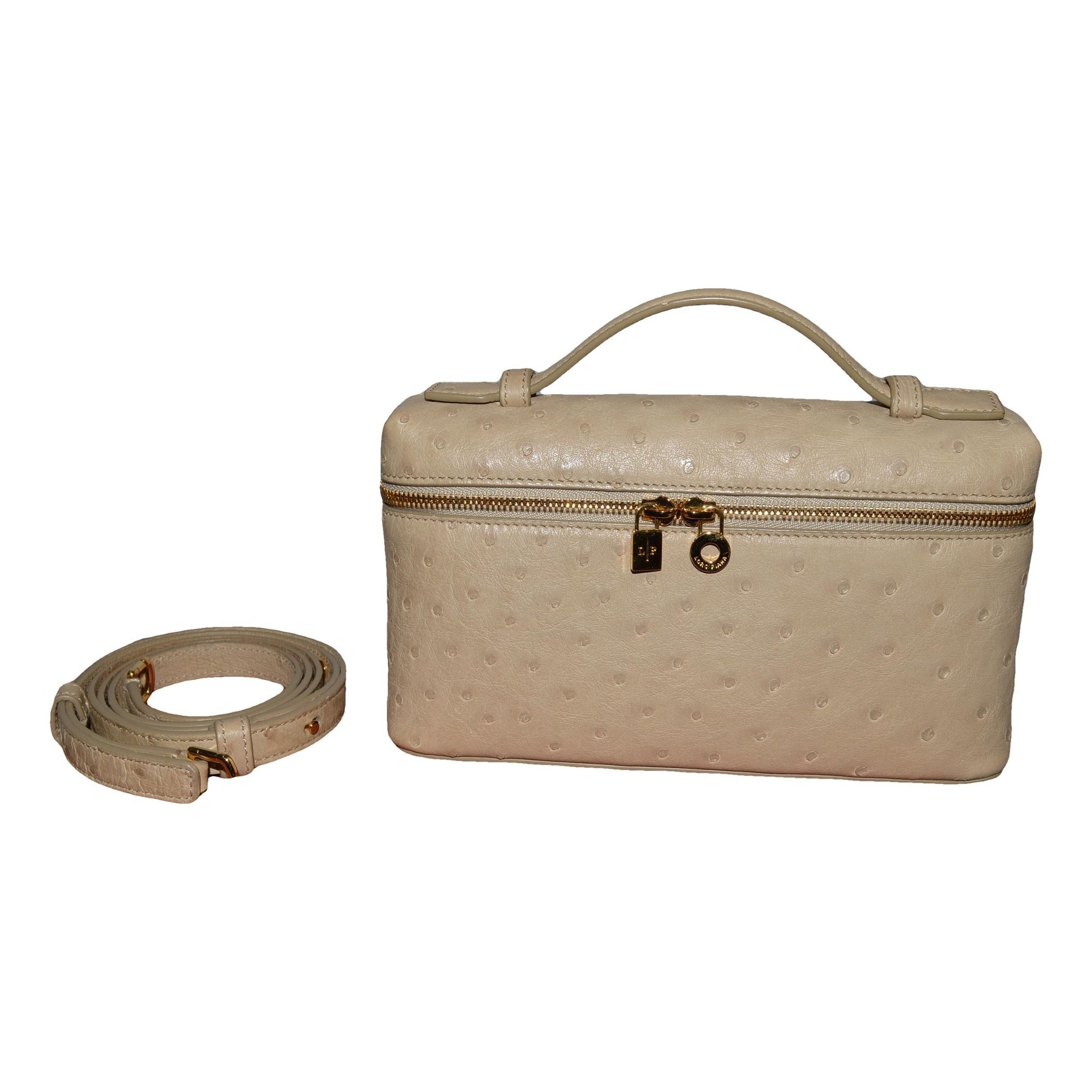 Loro Piana Extra Pocket ostrich handbag