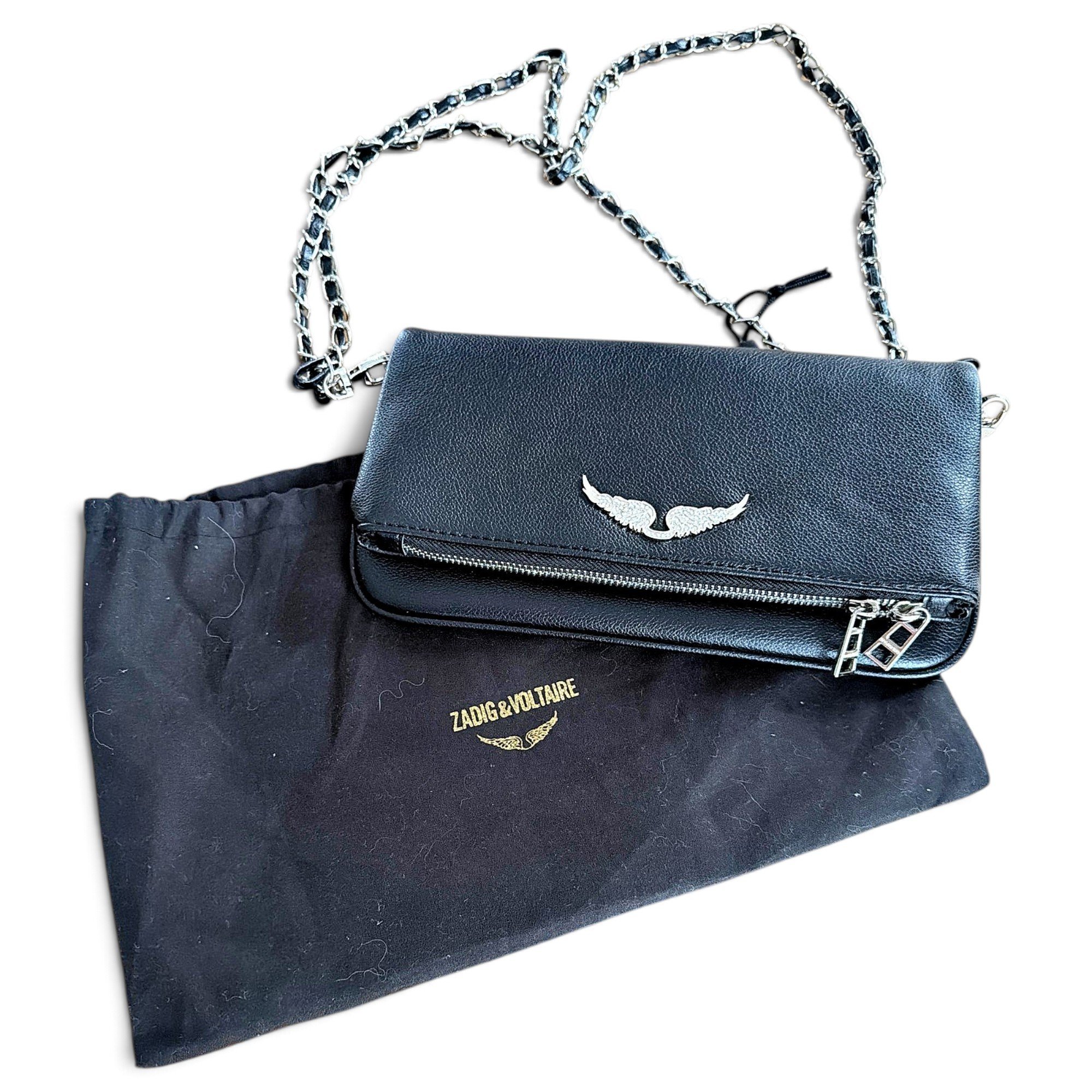 Rock leather crossbody bag