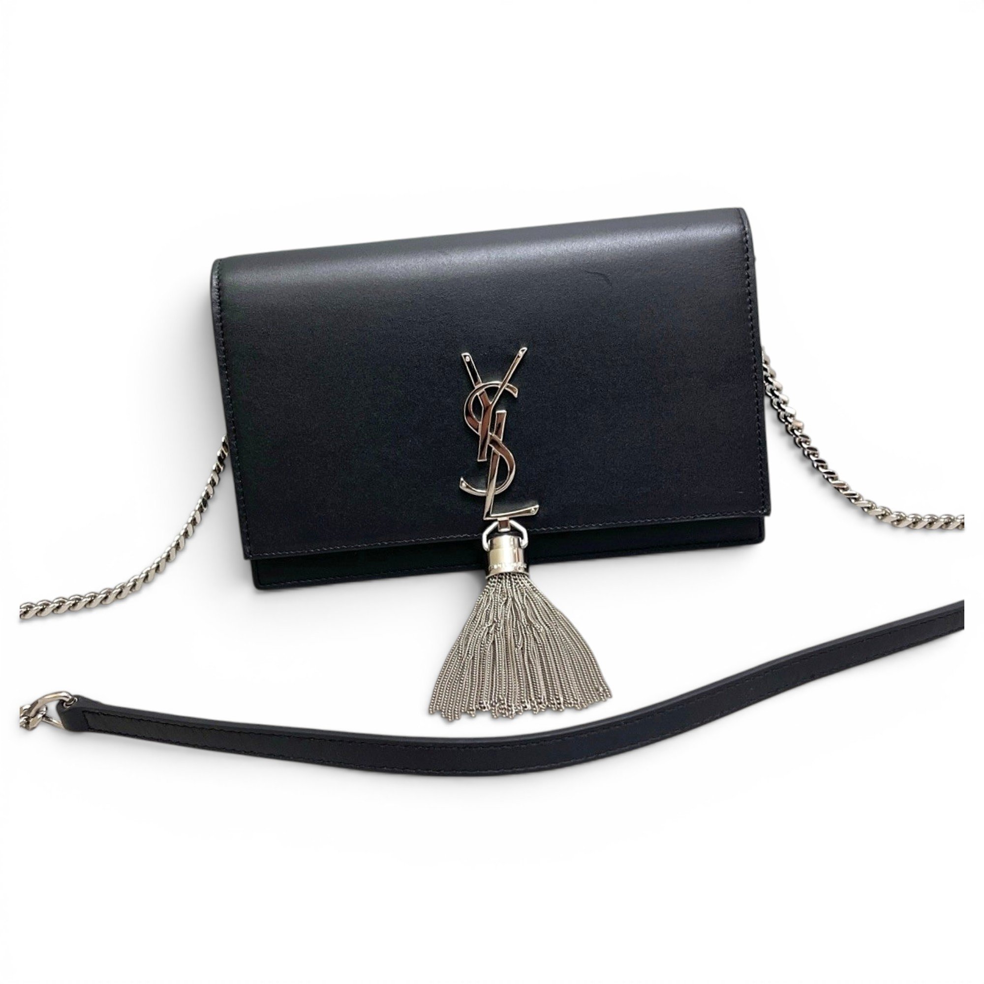 Pompom Kate leather handbag