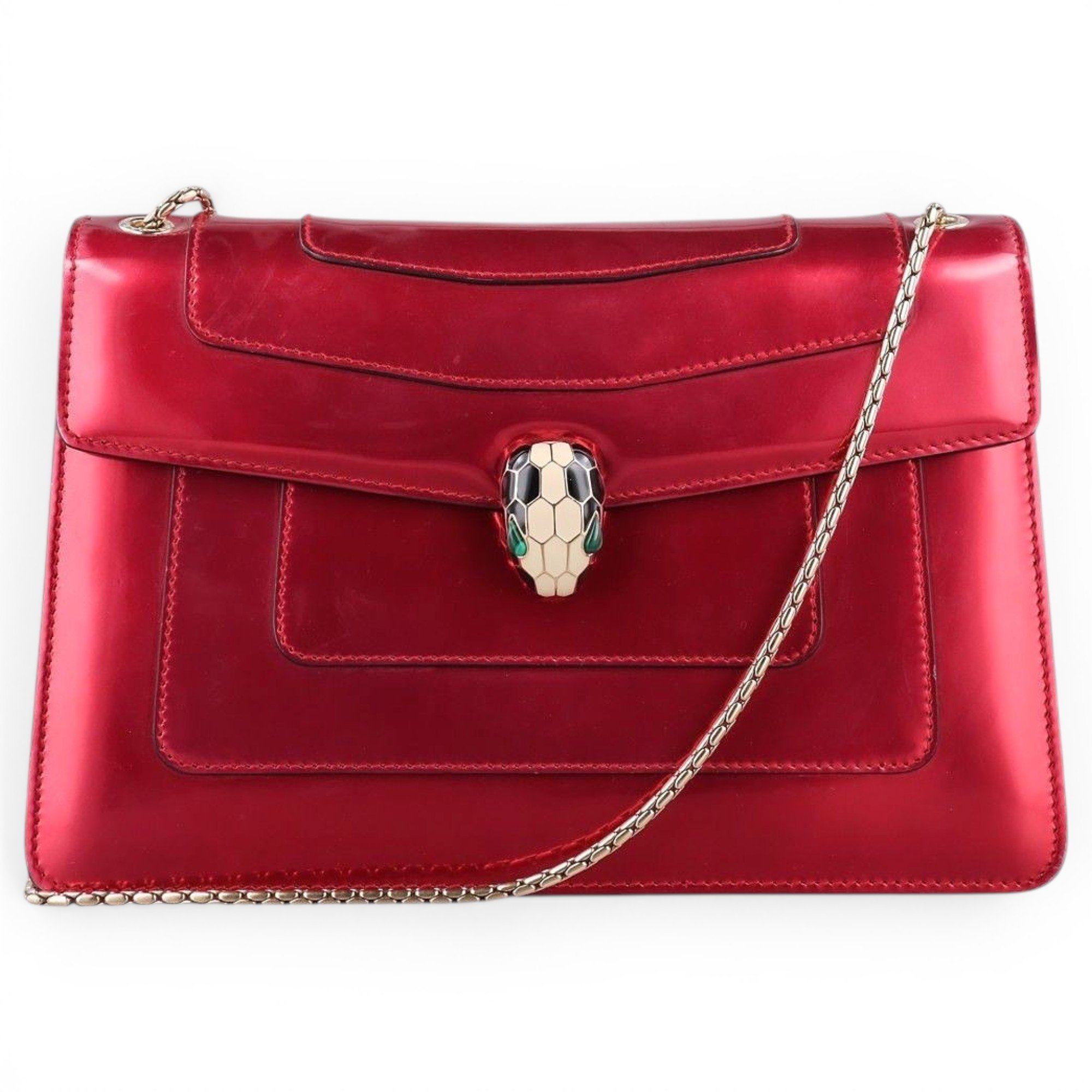 Bvlgari Serpenti patent leather handbag