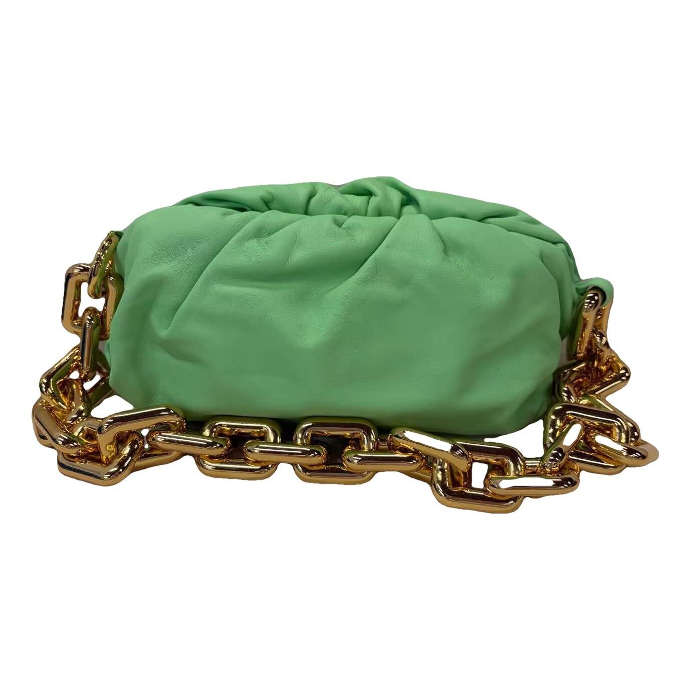 Chain Pouch leather handbag