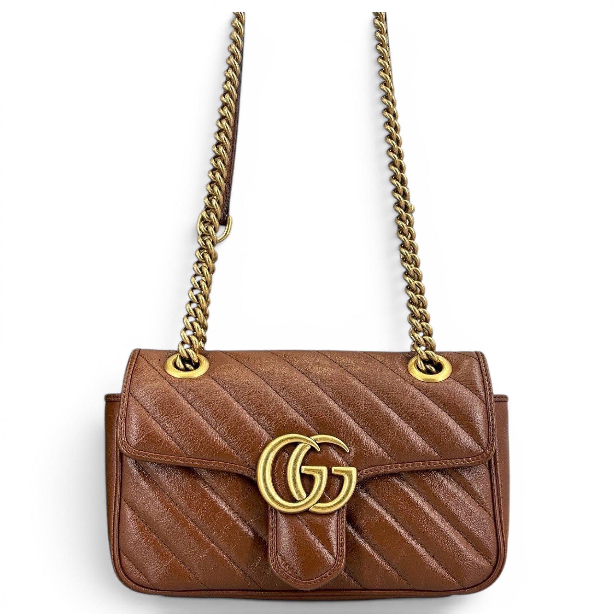 GG Marmont Flap leather crossbody bag