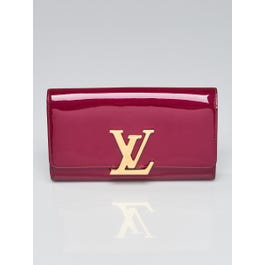 Louis Vuitton Louis Vuitton Indian Rose Vernis Leather Louise East West Clutch Bag