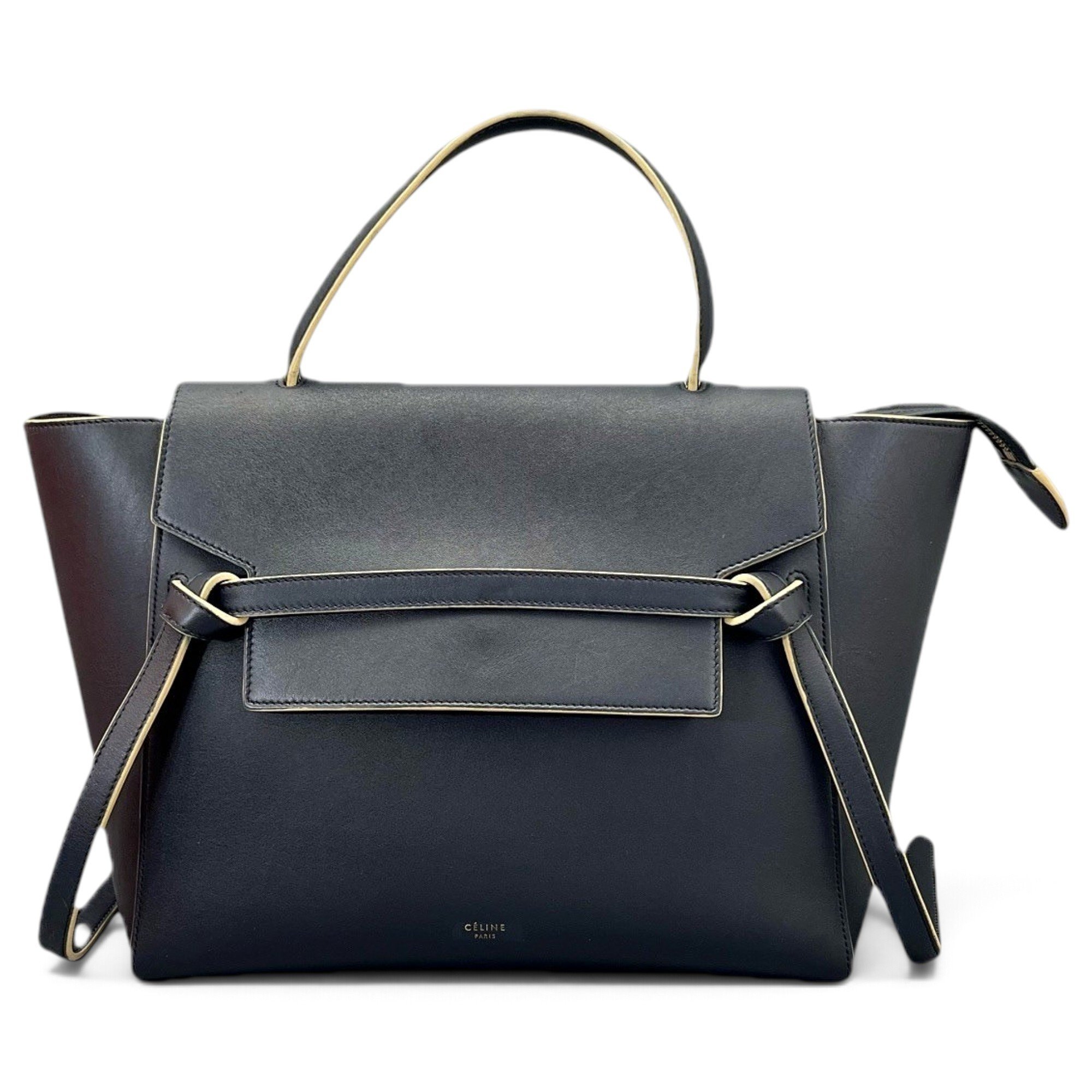 Belt leather handbag