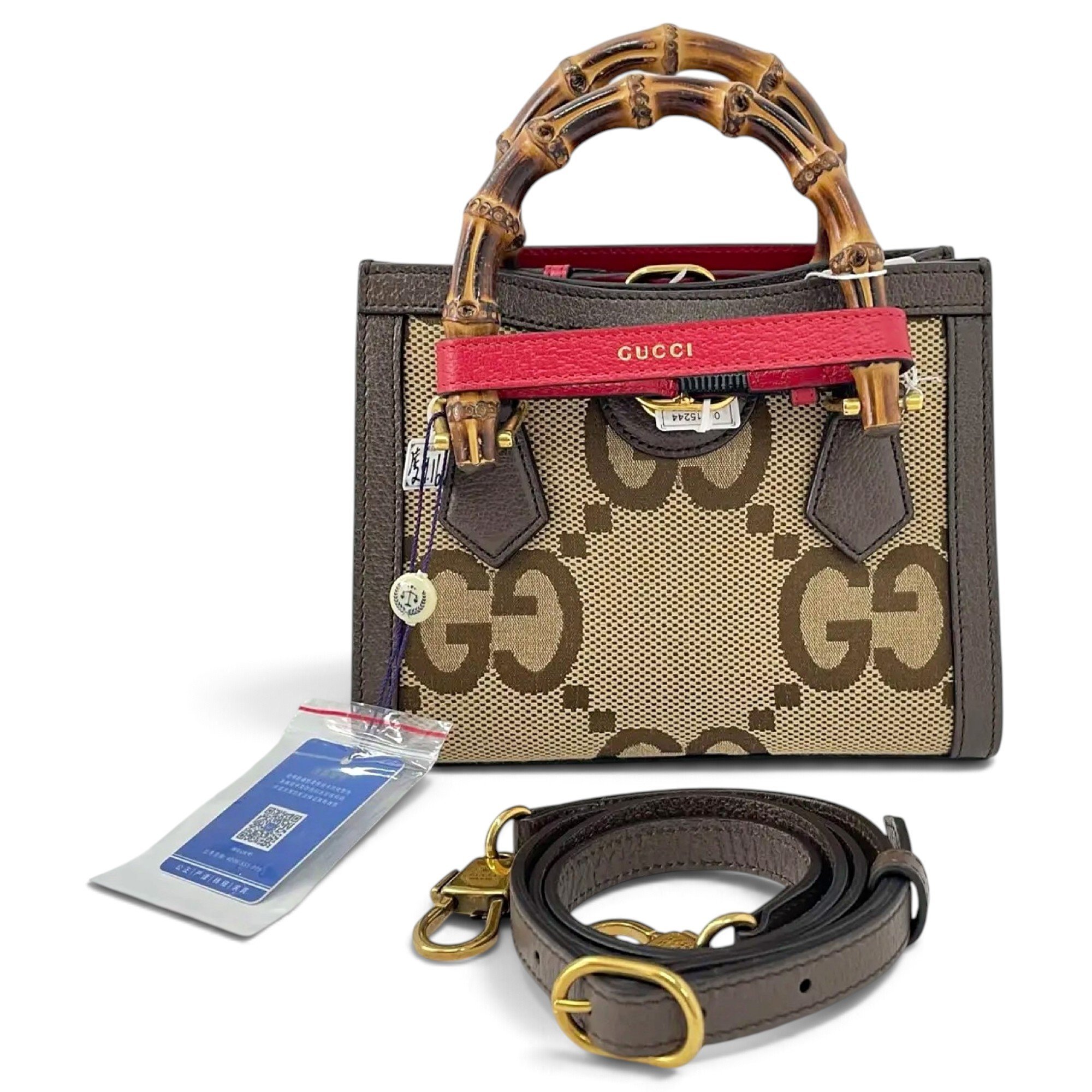 Diana Bamboo leather handbag