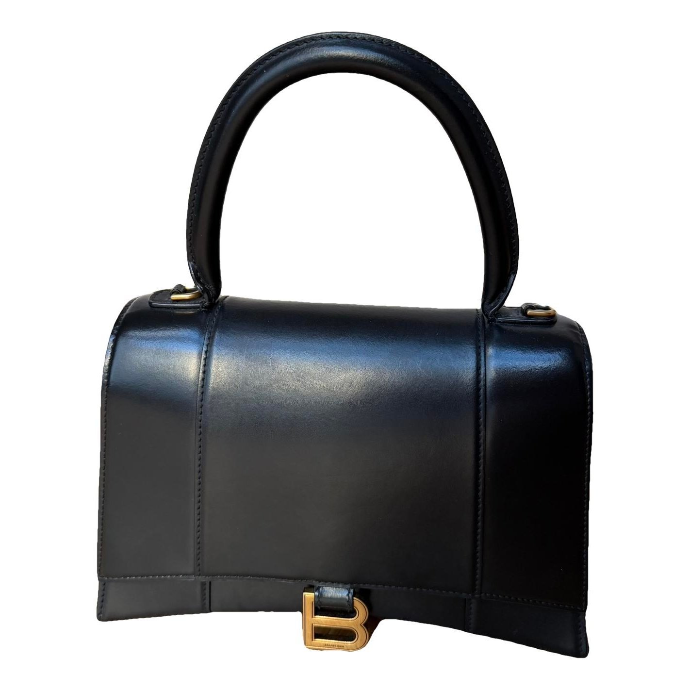 Hourglass leather bag