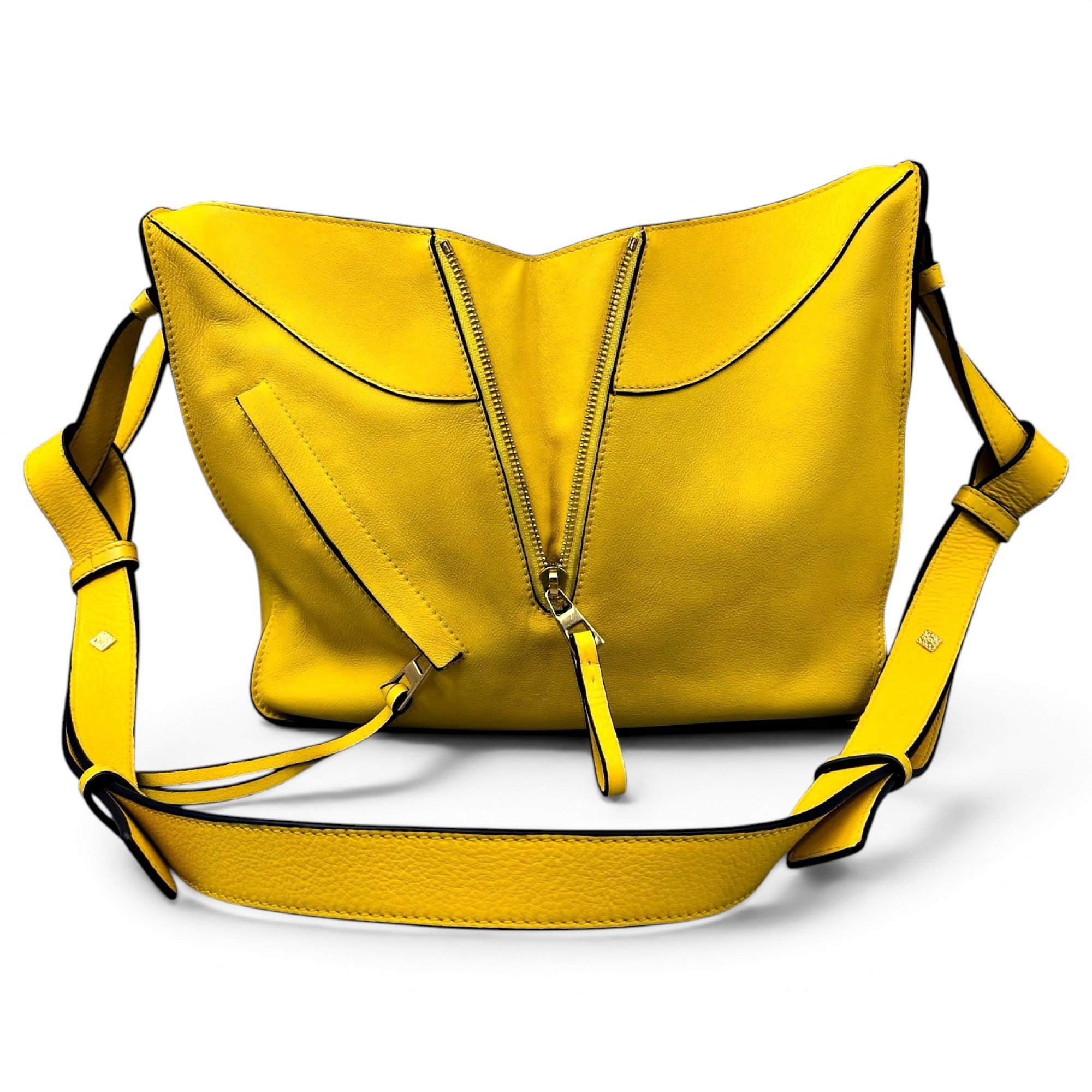 Hammock leather handbag