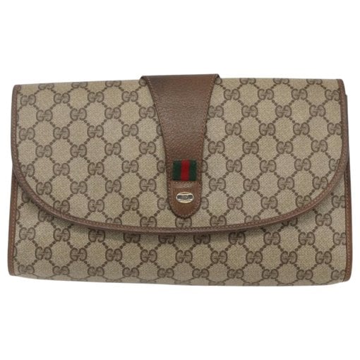 Leather clutch bag