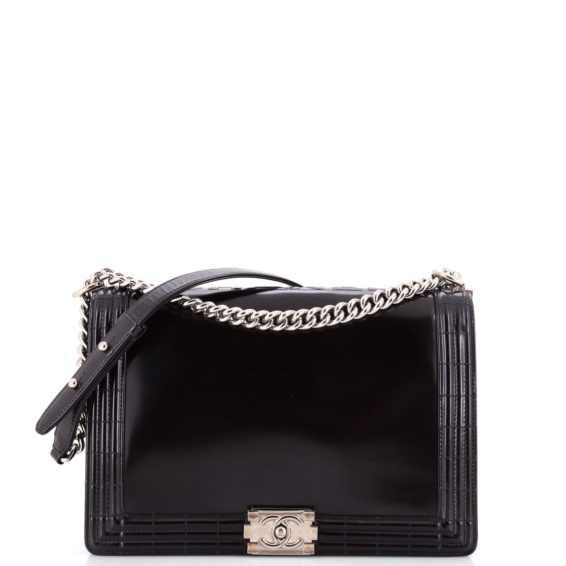 Reverso Boy Flap Bag Glazed Calfskin New Medium