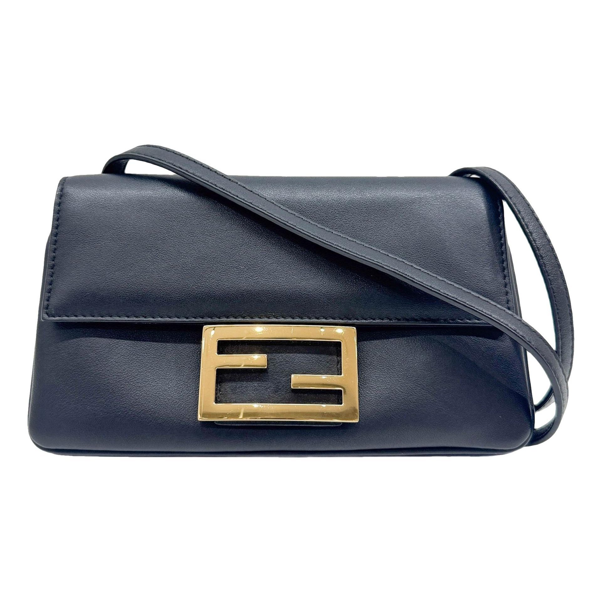 Baguette leather mini bag
