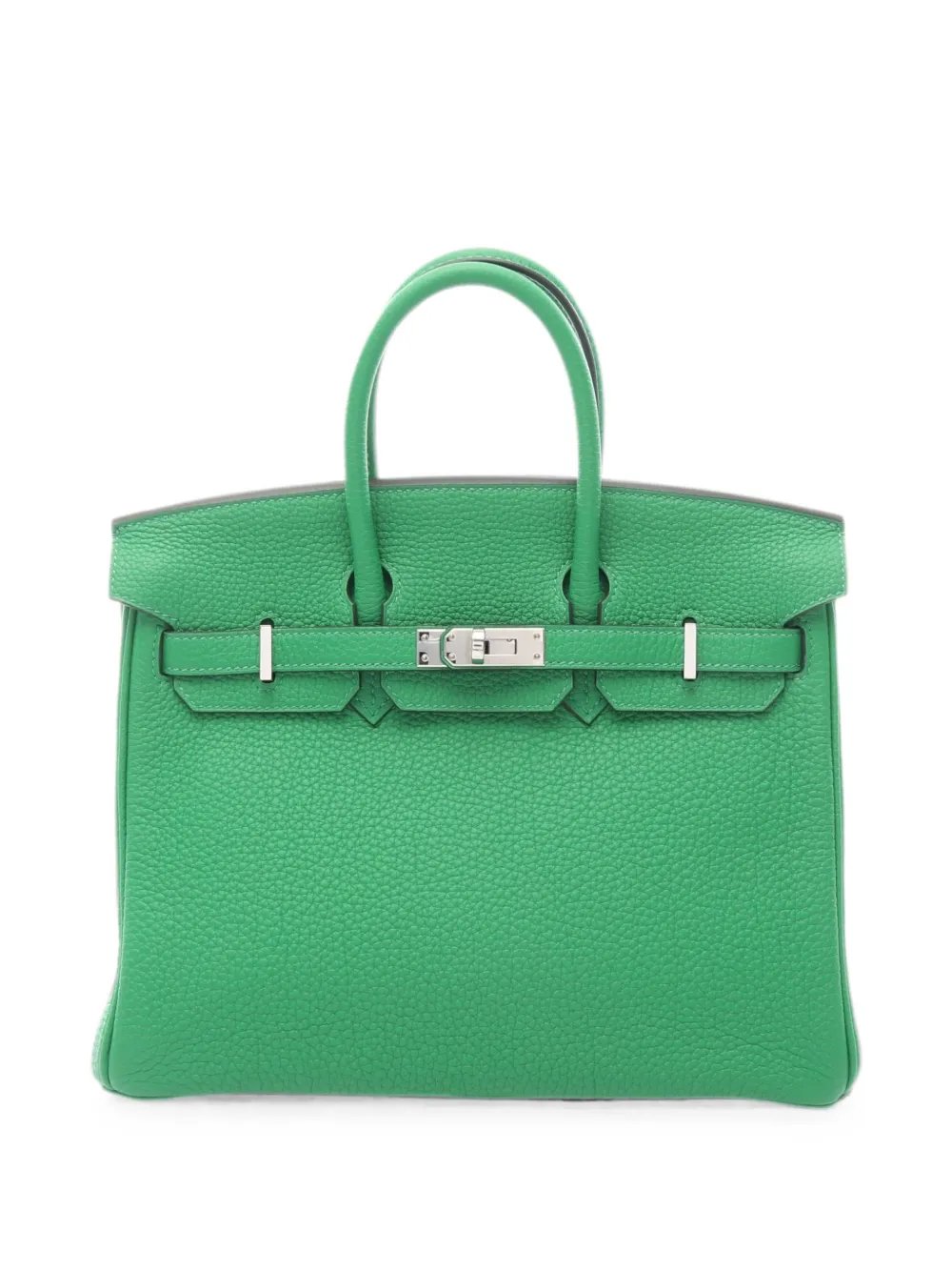 Hermes 25 Birkin leather tote bag
