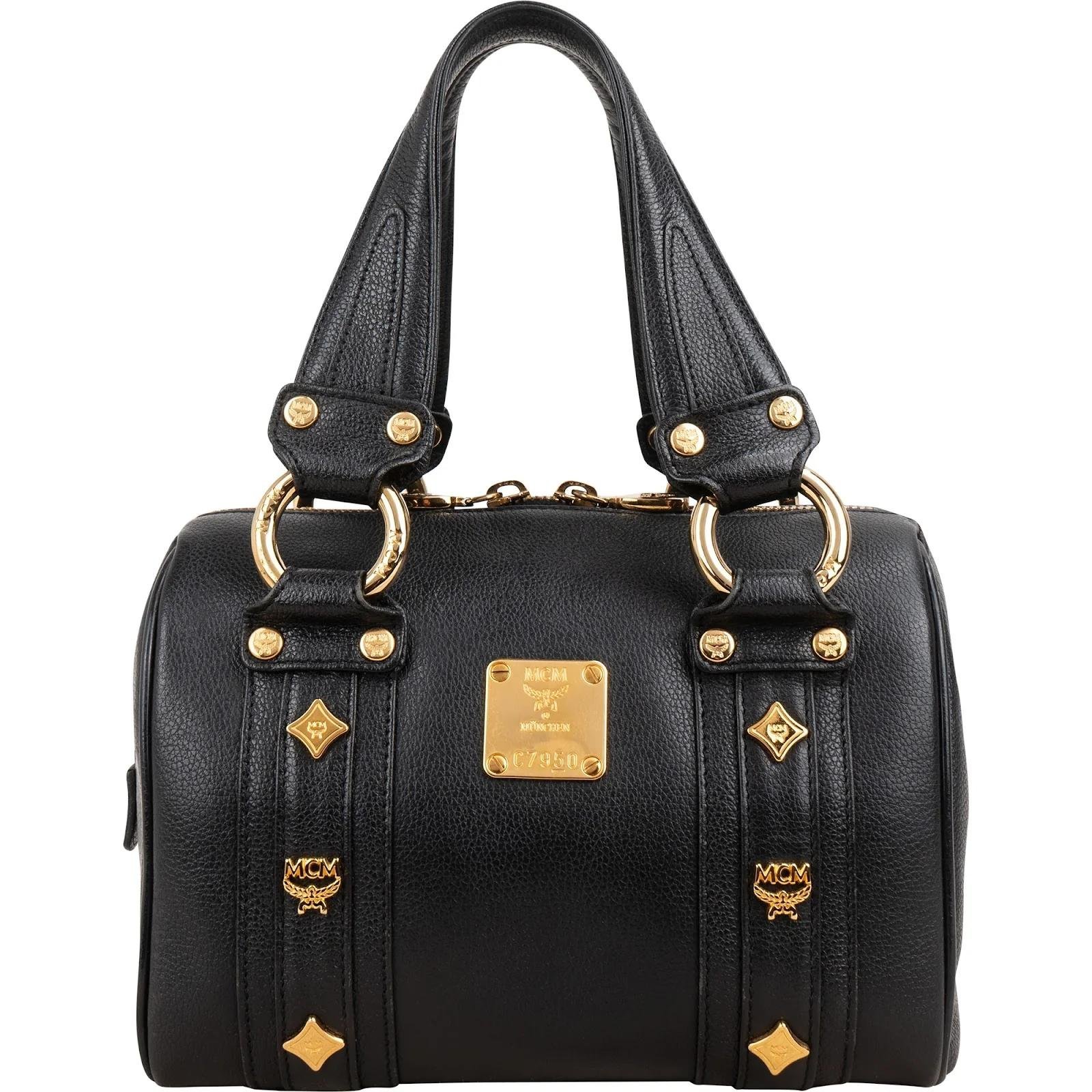 Boston leather handbag