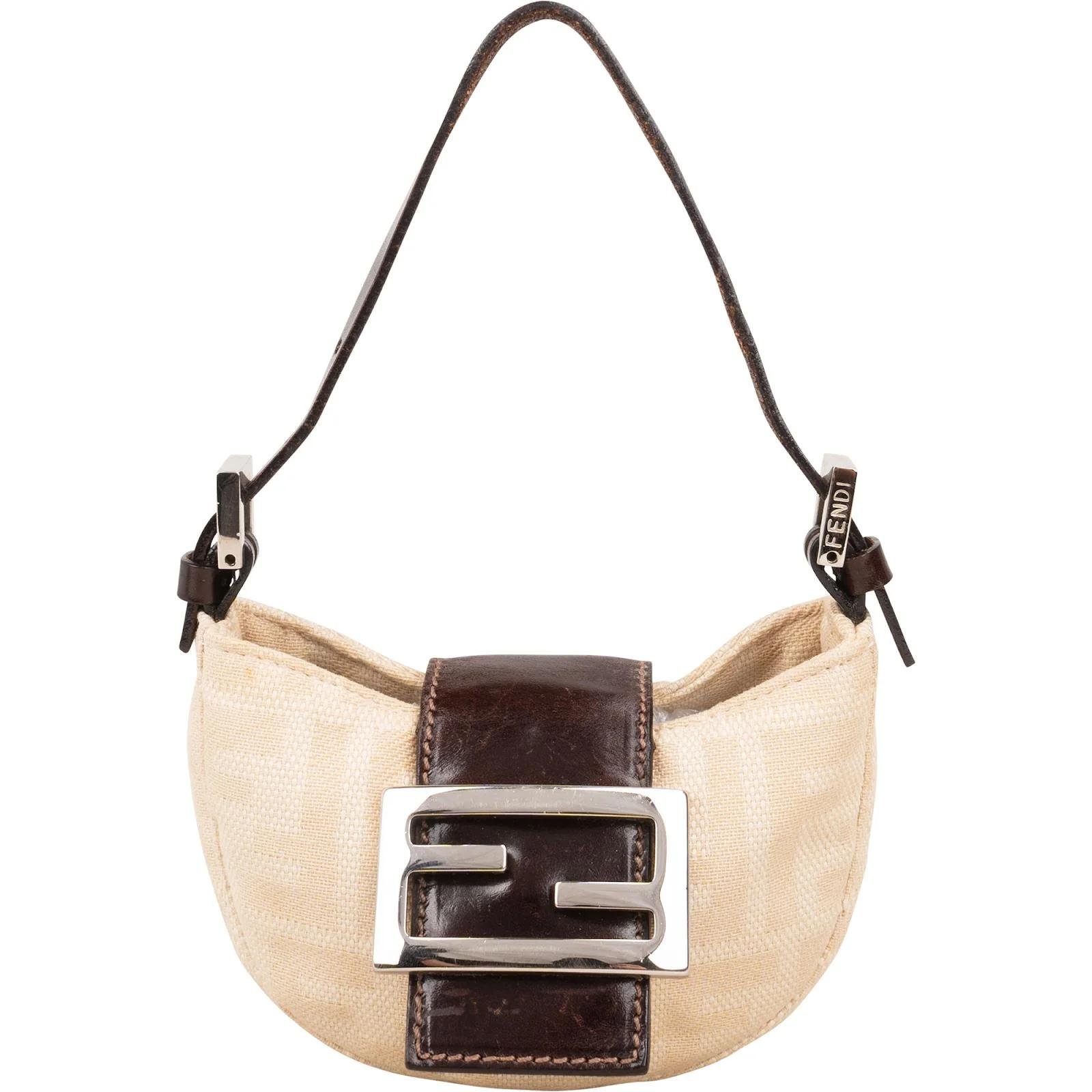 Croissant leather handbag